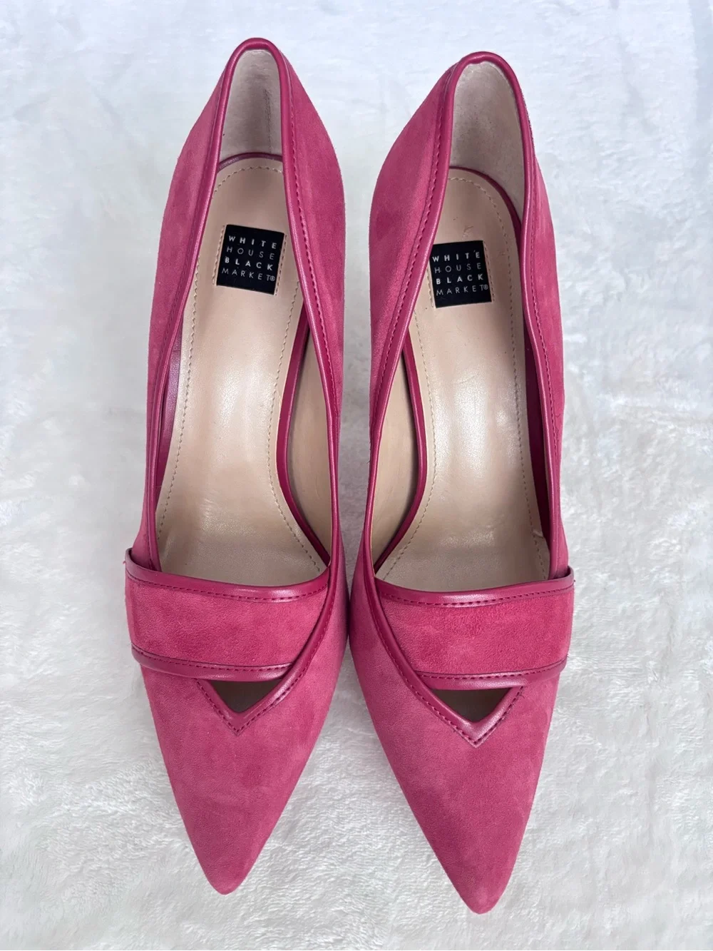 WHITE HOUSE BLACK MARKET Hayden Fire Quartz Suede Stiletto Heel Pumps--NEW--9